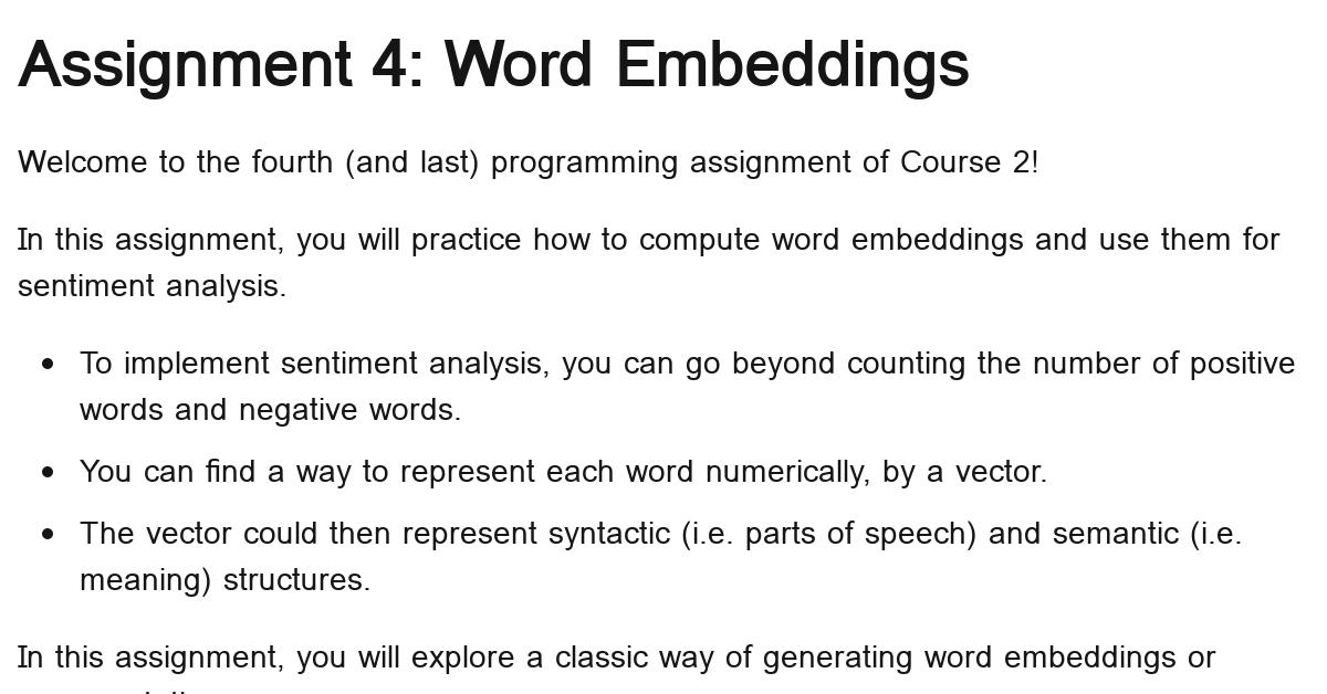 training-word-embeddings