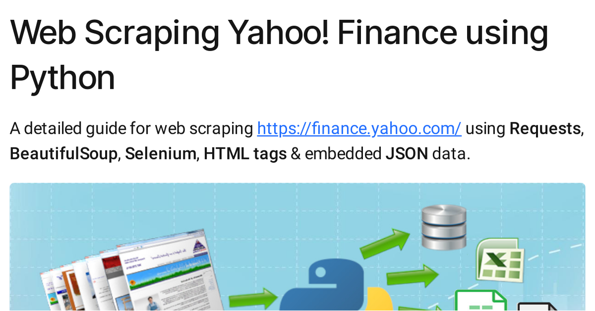 Help for Yahoo Finance for Web