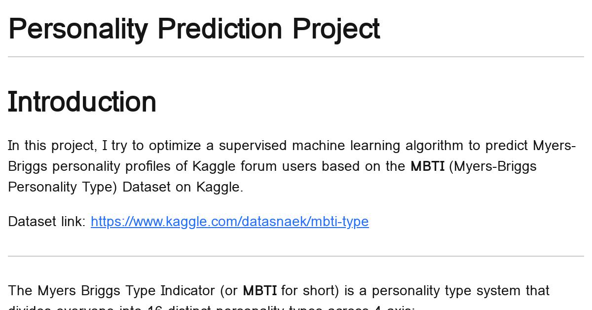 Predicting MBTI Personality type with K-means Clustering and