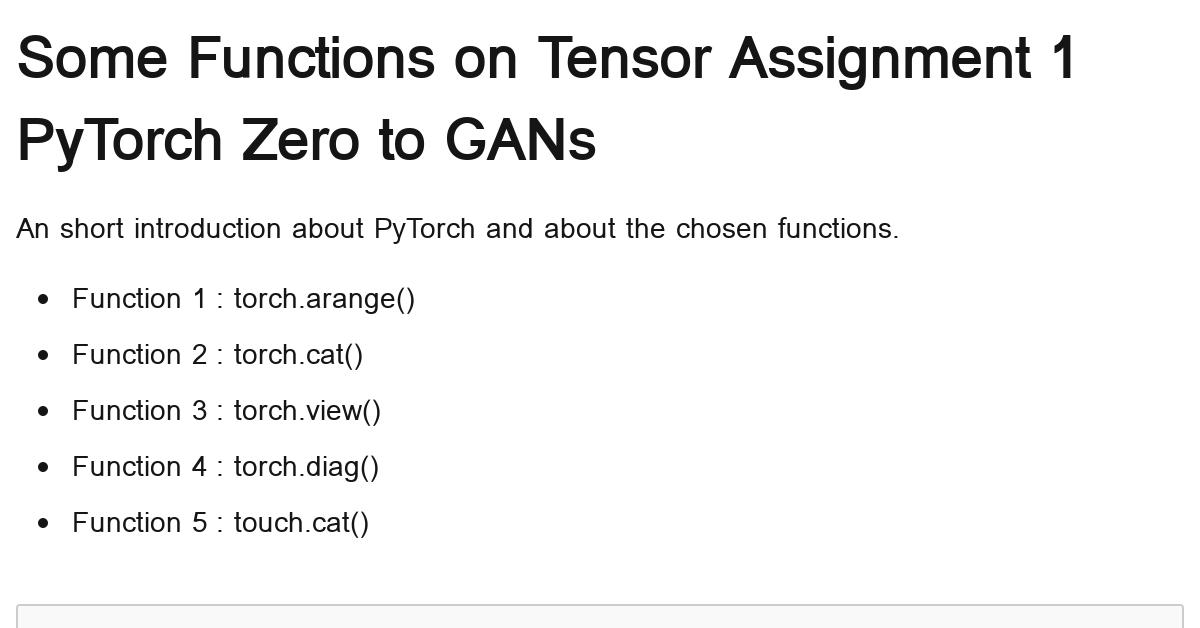 assignment-1-basic-functions-on-tensor