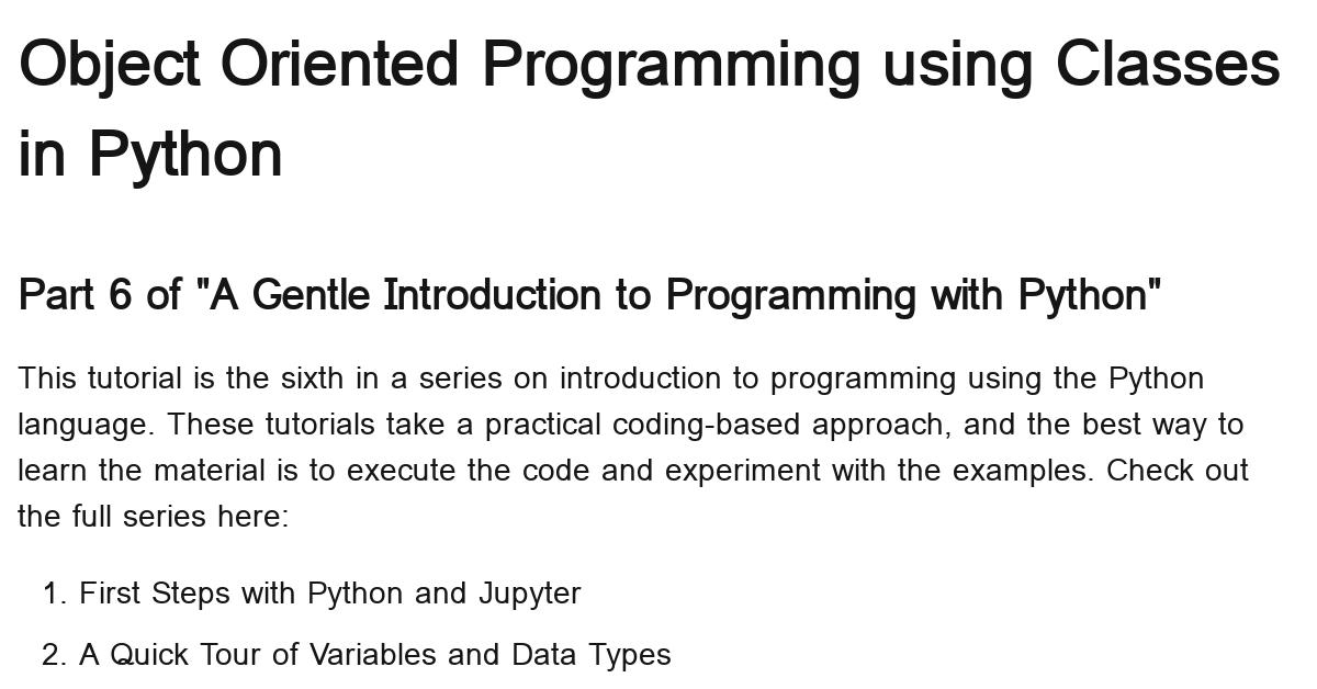 python-object-oriented-programming