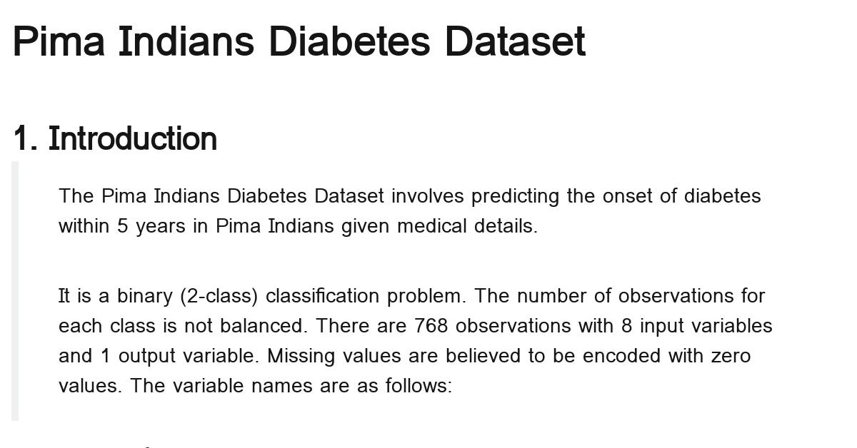pima-indians-diabetes-dataset