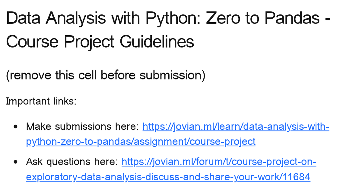 Zerotopandas Course Project Starter - Notebook by Aakash Rao N S ...