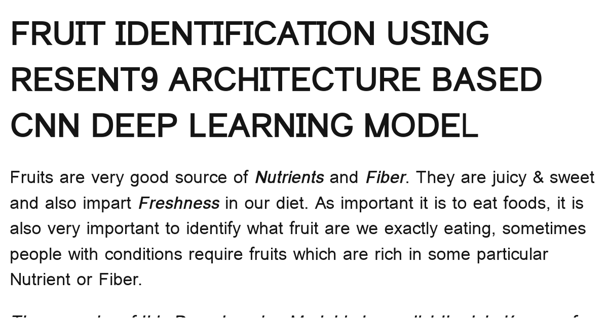 image-classification-of-fruits-deep-learning-model