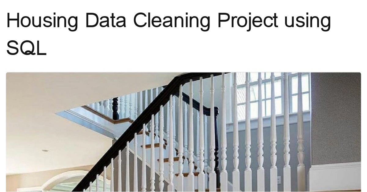 housing-data-cleaning-project