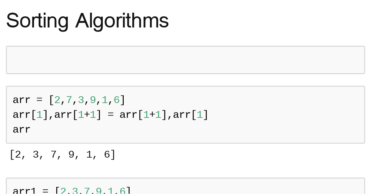 sorting-algorithms