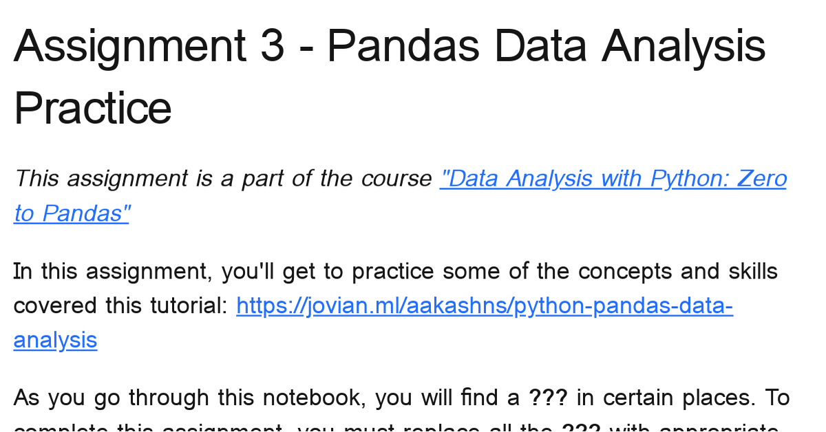 pandas-practice-assignment