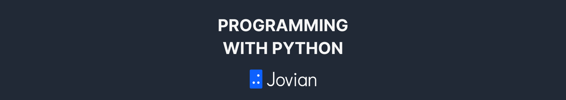 Introduction to Programming with Python